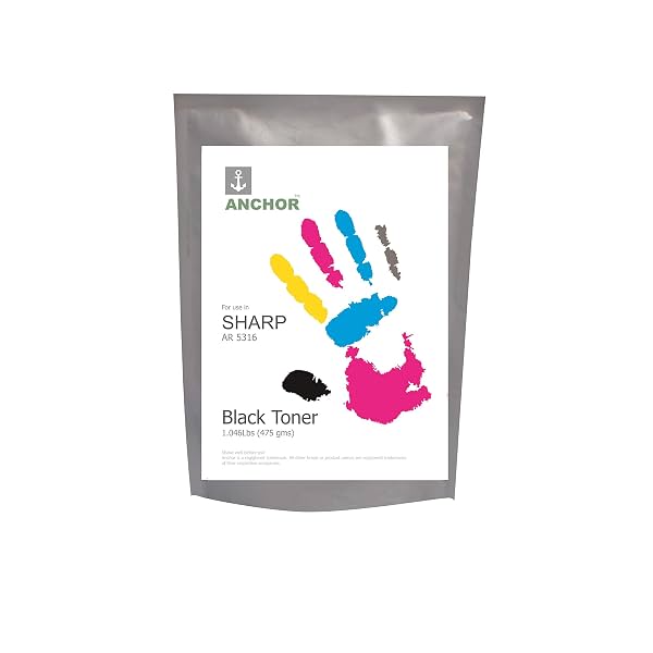 Anchor Black Toner Powder for Sharp Photocopier
