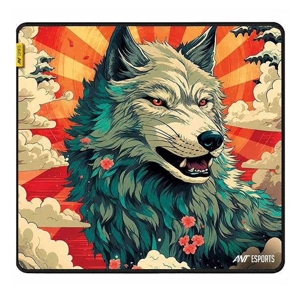 Ant Esports Wolf Mouse Pad 260X210X3mm Anti-fray Stitching