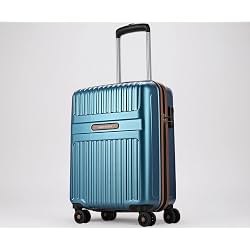 Aristocrat Atlas Cabin Polycarbonate Hard Case 8-Wheel Trolley Bag, Blue