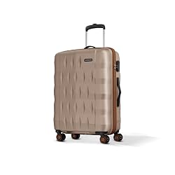 Aristocrat Comet Medium Polycarbonate Case 8-Wheel Trolley Bag, Champagne