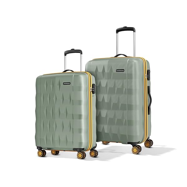 Aristocrat Comet Set of 2 (Cabin+Medium) Hard Case Trolley Bags