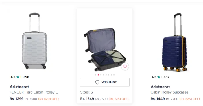 Aristocrat FENCER Hard Cabin Trolley Bag 55cm