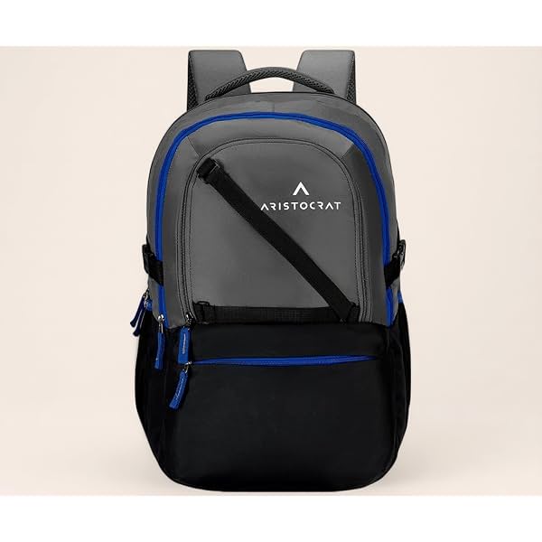 Aristocrat Hype 33L Laptop Backpack (Upto 17"), 2 Compartments, Grey