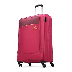 Aristocrat Polyester Oasis Plus Large Size Soft Check in Spinner Luggage
