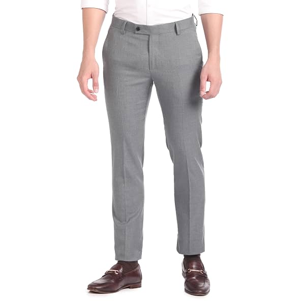 Arrow Men's Tailored Fit Formal Trousers