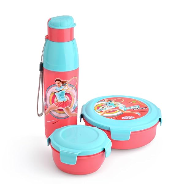 Asian Plastowares Little Champions 3-in-1 Insulated Lunch Box Set