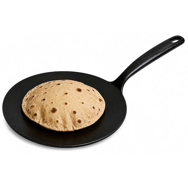 Aurex Pre-Seasoned Cast Iron Tawa 26cm