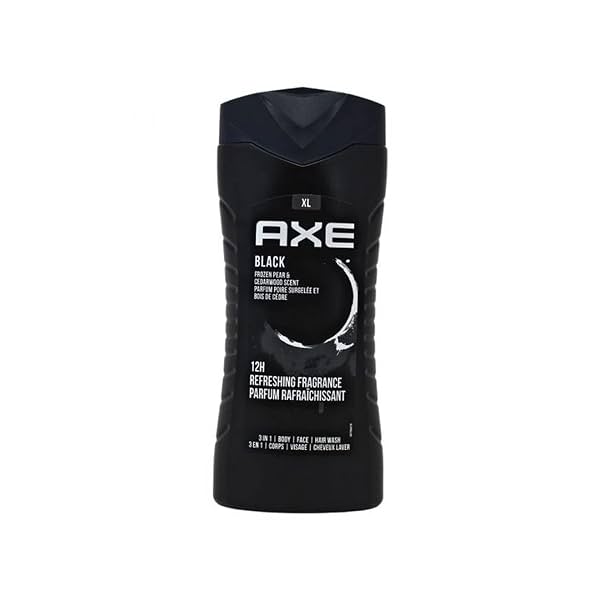 Axe Black 3 In 1 Body Wash 400ml, Axe, Bath & Shower