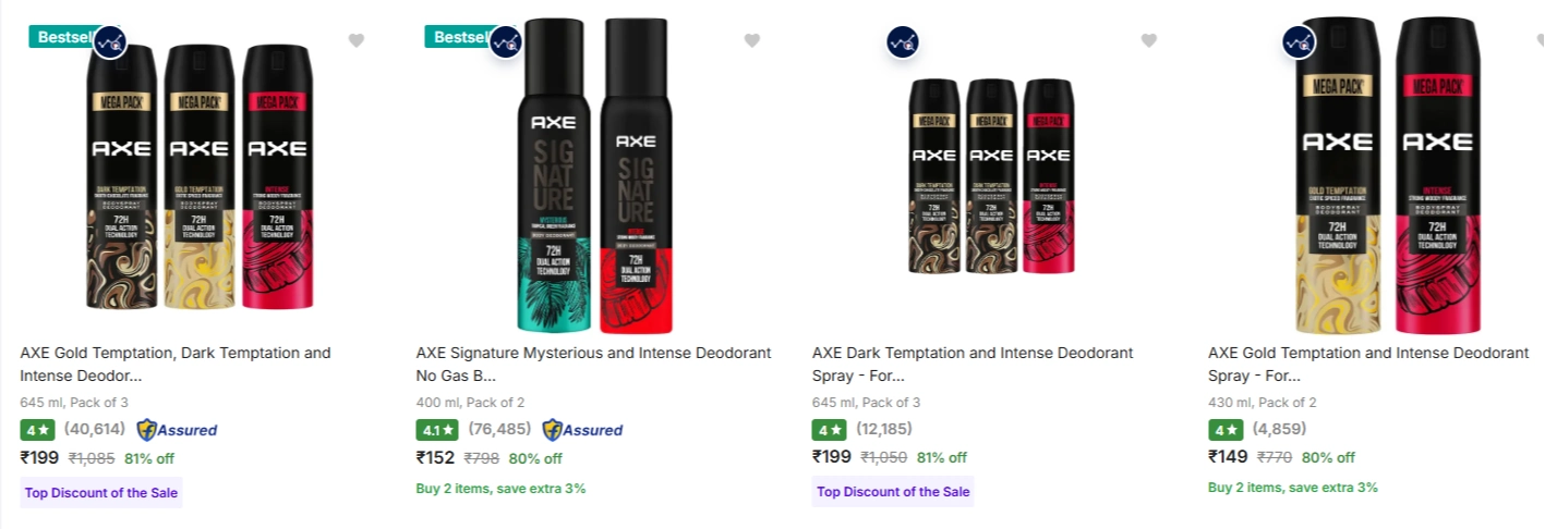 Axe at minimum 81% Discount