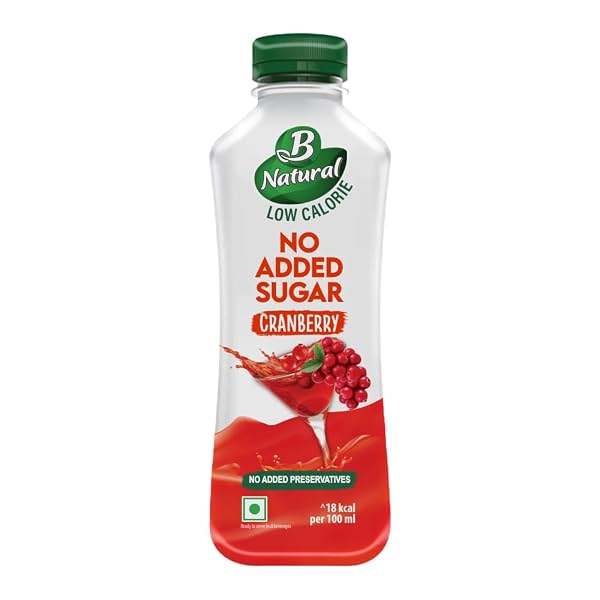 B Natural Cranberry Juice (No Added Sugar), 750ml
