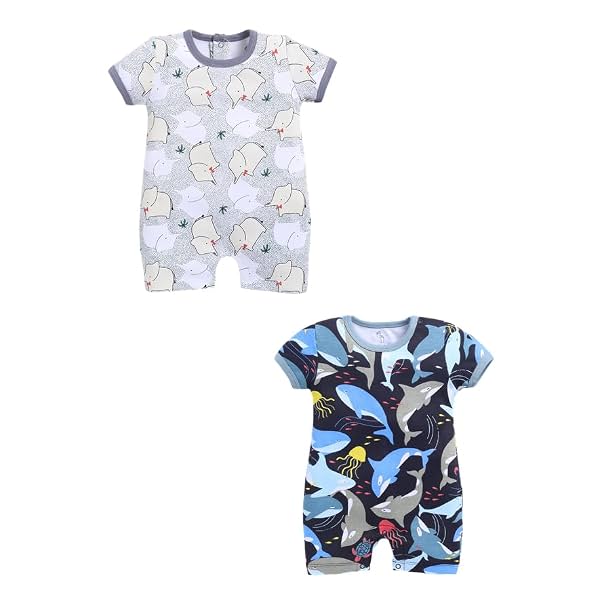 BABYGO Baby Rompers Pack of 2