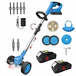 BENAVJI Electric Cordless Rechargeable Grass & Edge Cutter 2 x 48V - 25cm Cutting Width