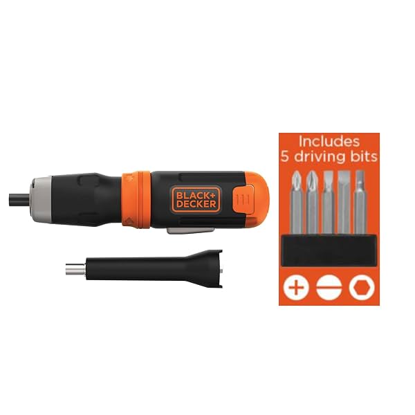 BLACK+DECKER BCF601AA-IN CORDLESS Screwdriver with 4 AA Alkaline Batteries