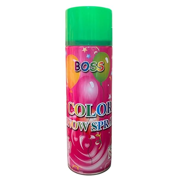 BOSS Natural Herbal Holi Snow Spray Green Color