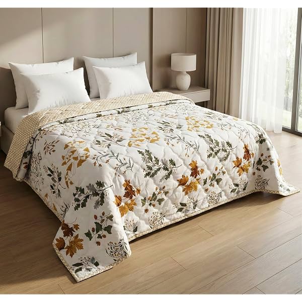 BSB HOME Ultrasonic Quilted AC Comforter 220 GSM|Premium Microfiber Reversible