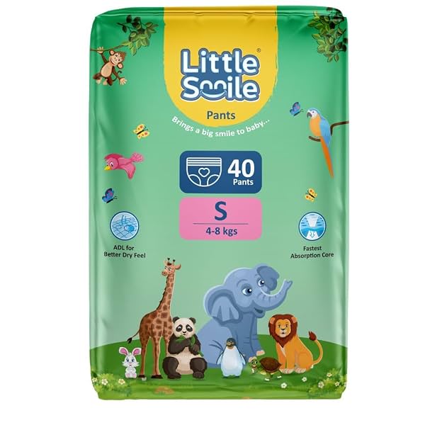 Baby Diapers Pant Style | Size - S - 40 (Pack of 1)
