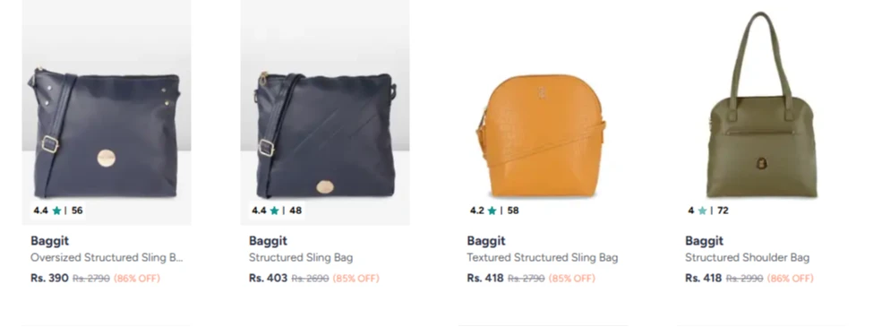 Baggit handbags upto 85% Discount