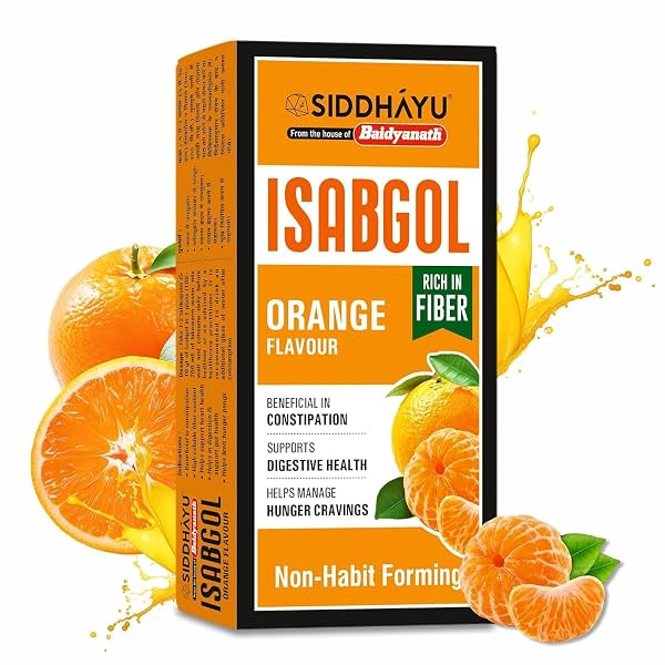 Baidyanath Asli Ayurved Isabgol Orange flavour- Psyllium Husk Powder 200gm