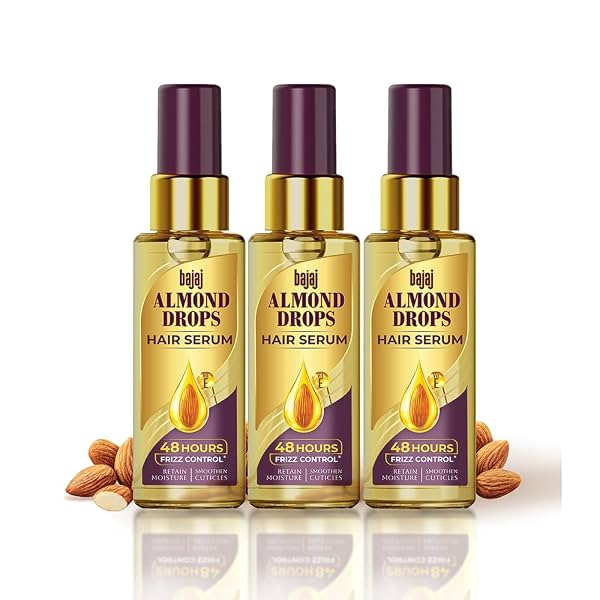 Bajaj Almond Drops Hair Serum 50 ml (Pack of 3)