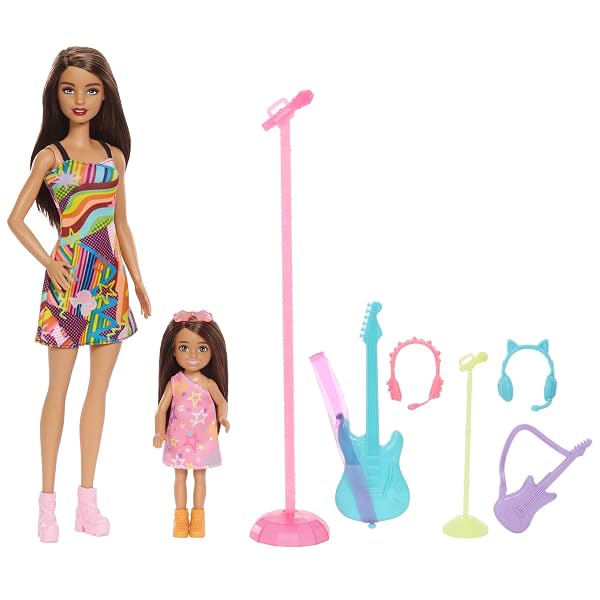 Barbie® Dolls & Accessories, Sisters Pop Star-Themed Playset