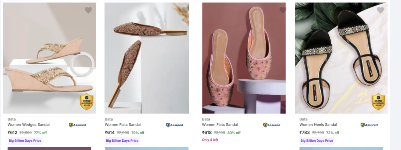 Bata Footwear at minimum 80% Discount