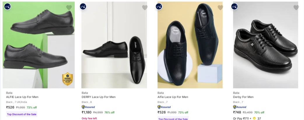 Bata Men’s Shoes upto 76% Discount