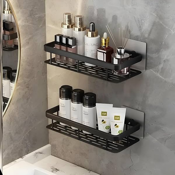 Bathroom Organiser Without Drill Bathroom Shelves
