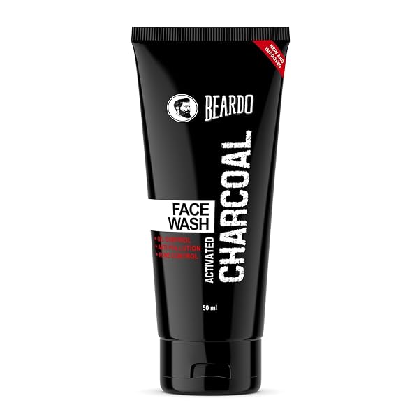 Beardo Activated Charcoal Face Wash for men, 50ml
