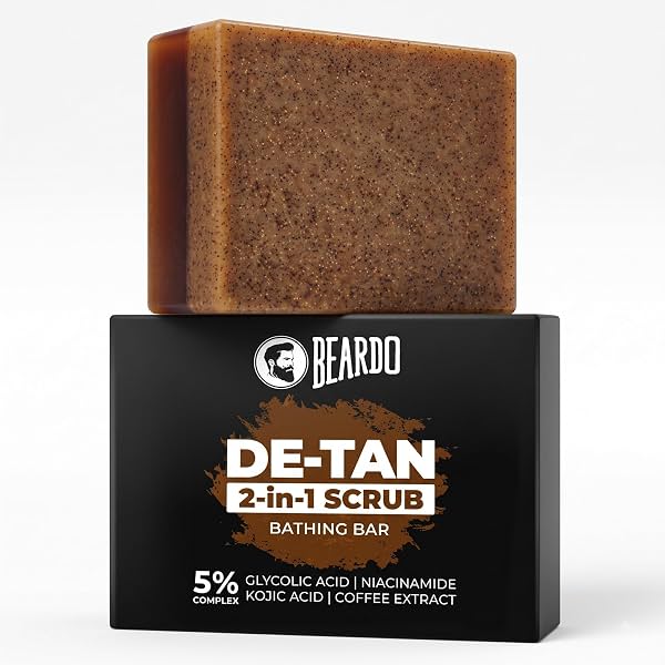 Beardo De-Tan 2-in-1 Exfoliating Bathing Bar