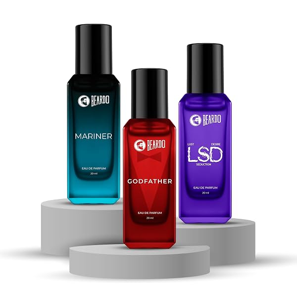 Beardo Intense Blend Trio LSD Mariner GodFather Perfume 20ml x 3