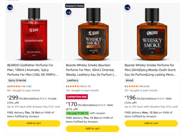 Beardo Perfume at Upto 80% Discount