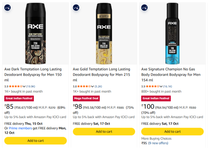 Beauty at minimum 68% Discount