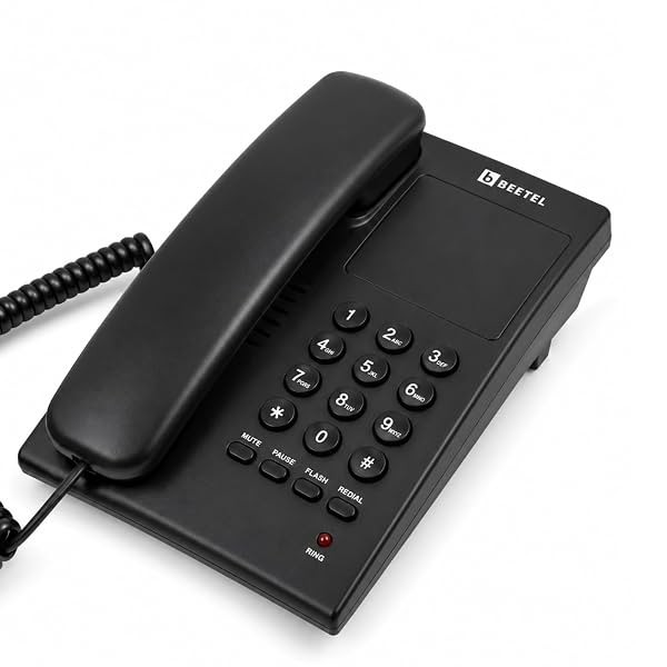 Beetel G10 Black Corded Landline Telephone Set