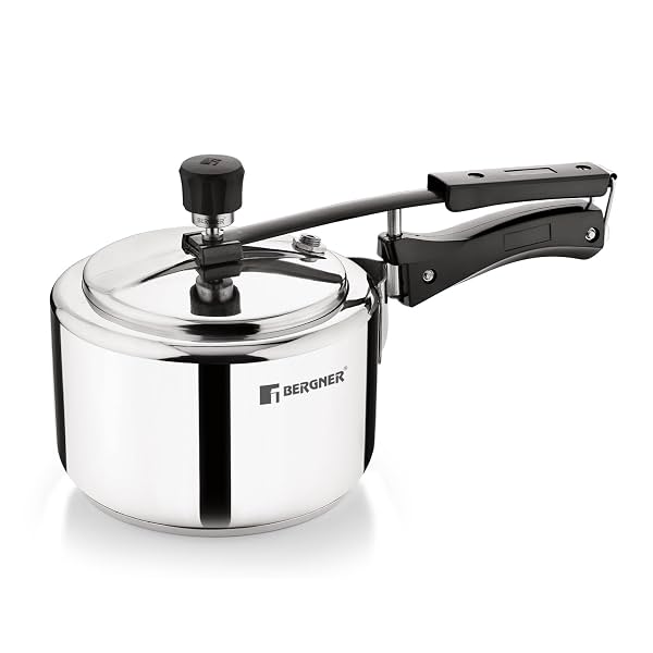 Bergner Aragon Inner Lid Stainless Steel Pressure Cooker 3 Litres