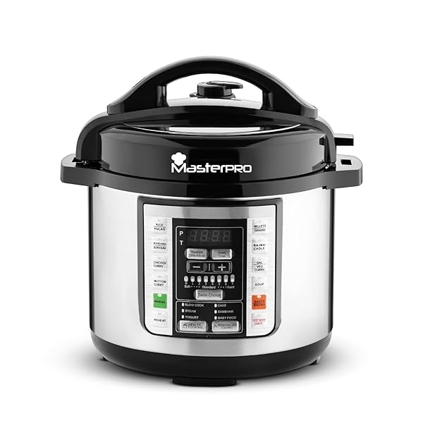 Bergner MasterPro 3L Electric Pressure Cooker | 3L Non-Stick Multicook Pot | 18 Preset Menu | Delay Timer | Use as Press