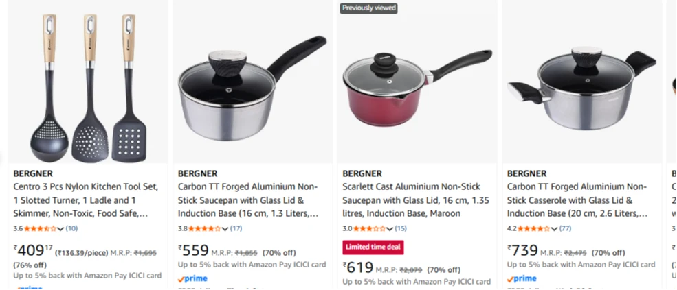 Bergner kitchen Essentials up to 76% Discount