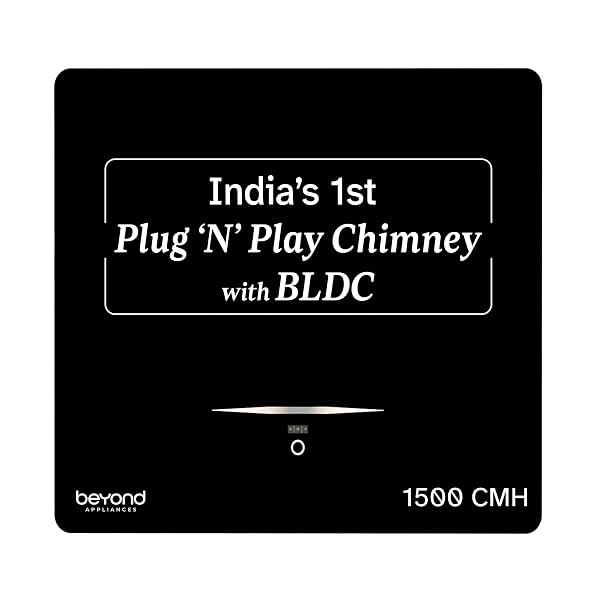 Beyond Appliances Cube BLDC Plug N Play Ductless Kitchen Chimney | 1500 CMH