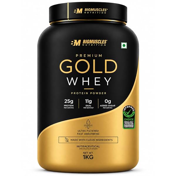 Bigmuscles Nutrition Premium Gold Whey Protein 1Kg
