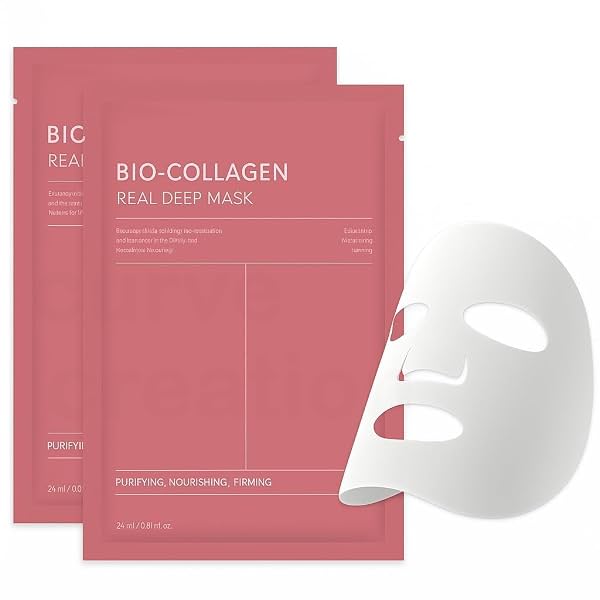 Bio-Collagen Overnight Face Mask | Korean Glass Skin Hydrogel Mask for Deep