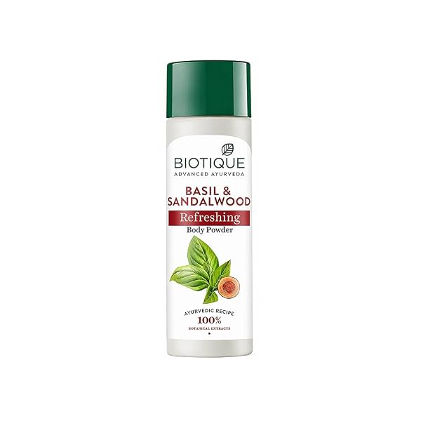 Biotique Basil and Sandalwood Refreshing Body Powder