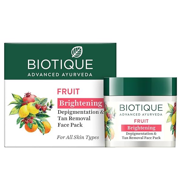 Biotique Fruit Brightening Tan Removal Face Pack 75gm