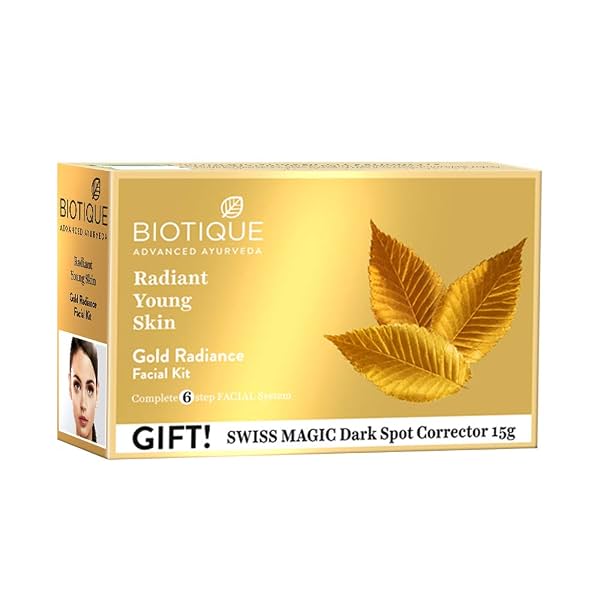 Biotique Gold Radiant Skin Youth 6-Step Facial Kit (65g)