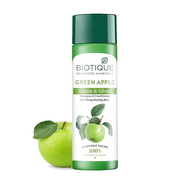 Biotique Green Apple Shine & Gloss Shampoo & Conditioner 120ml