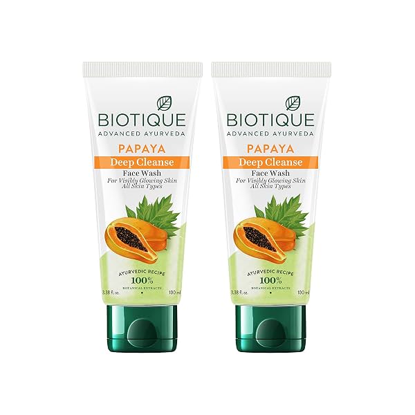 Biotique Papaya Deep Cleanse Face Wash ( 2x100ml)