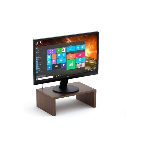 Bluewud Norel Wooden Monitor Riser Stand Wenge