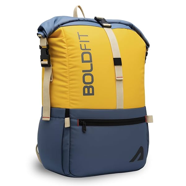Boldfit Rolltop Bags for Mens 45 Ltrs+ Unfolded Backpack for Men Travel Backpack
