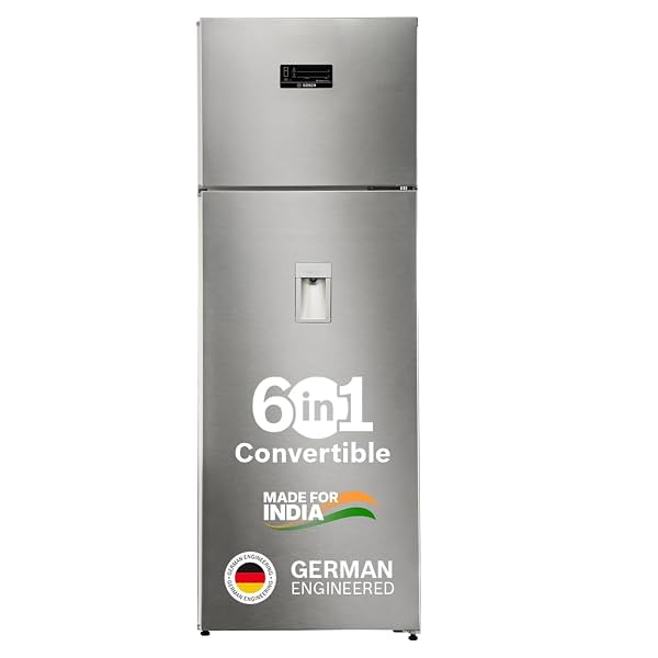 Bosch 368L, 1 Star, Frost Free Double Door Refrigerator with 2.5 L Water