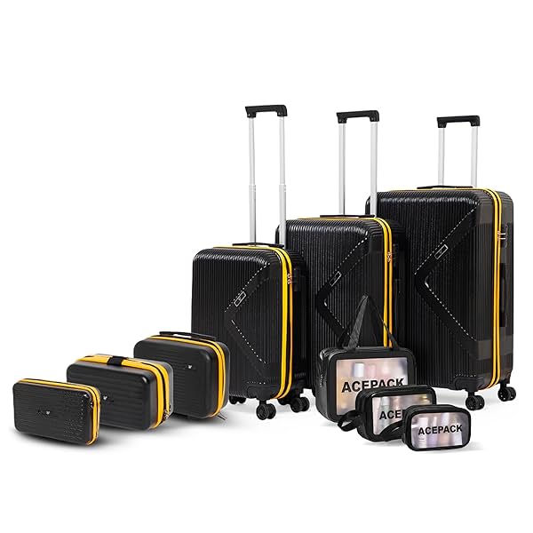 Brampton 9-Piece Family Luggage & Vanity Set