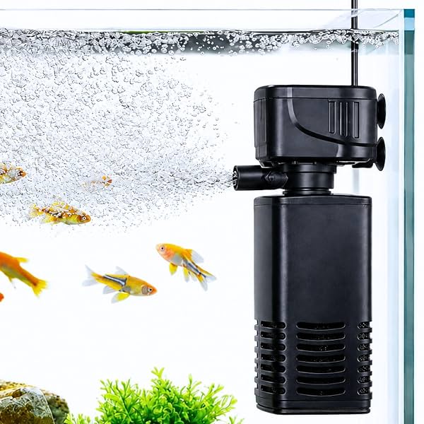 Buraq Pets 4 in 1 Aquarium Filter 15W 880L/H