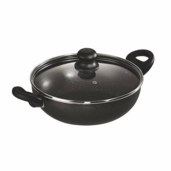 Butterfly Granza Non Stick Kadai with Glass Lid